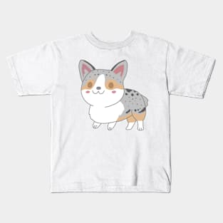 Chibi Corgi - Merle Version Kids T-Shirt